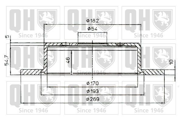 QUINTON HAZELL Тормозной диск BDC4843